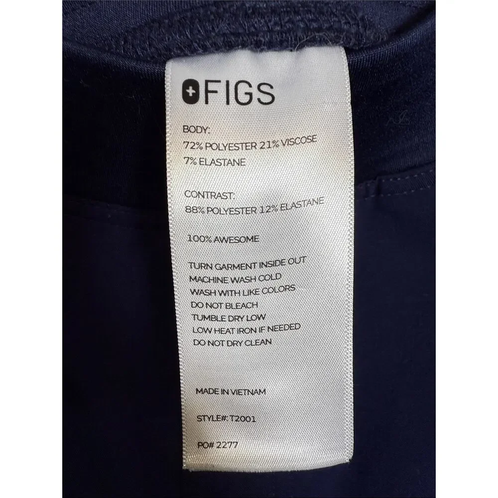 Figs Axim Cargo Scrub Pants in Navy M-386 Size XL